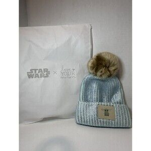 Love Your Melon Star Wars Mandalorian the Child Adult Pom Beanie Mint Green NWOT